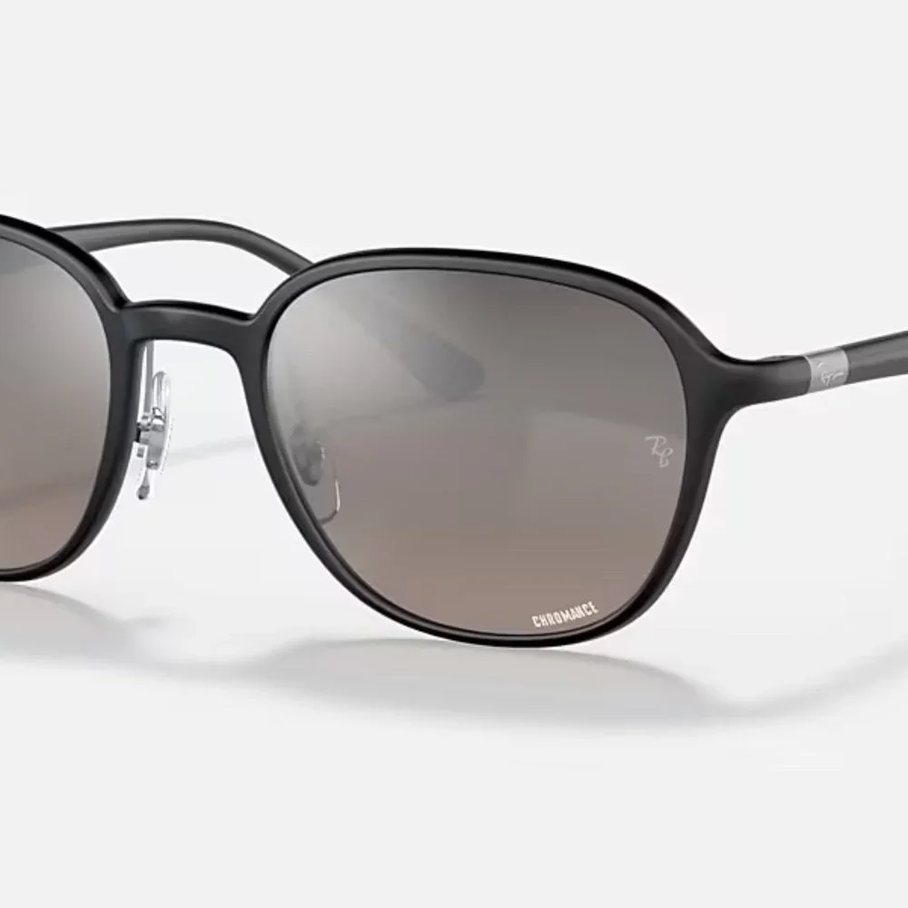 Ray Ban CHROMANCE polarized Matte Black sunglasses - Picture 4 of 4